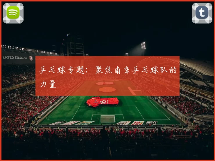 乒乓球专题：聚焦南京乒乓球队的力量